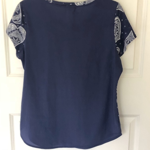 Mason Jules Hearts Top with Sheer Back Large - Picture 2 of 6